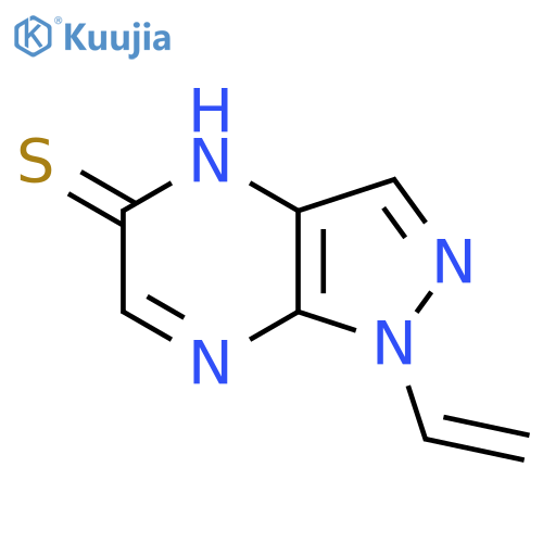 1-ethenyl-1,4-dihydro-5H-pyrazolo[3,4-b]pyrazine-5-thione structure
