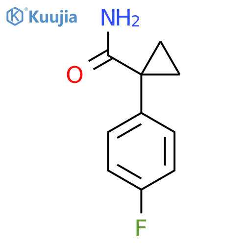 1-(4-FLUOROPHENYL)CYCLOPROPANE-1-CARBOXAMIDE structure