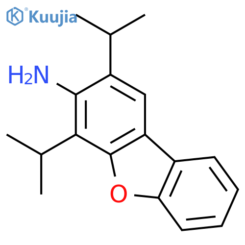 2,4-Diisopropyldibenzo[b,d]furan-3-amine structure