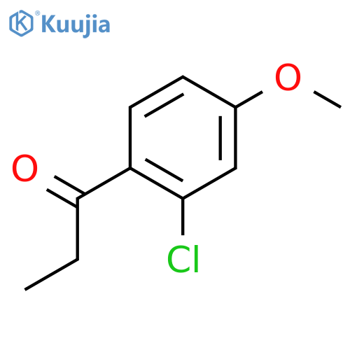 1-Propanone, 1-(2-chloro-4-methoxyphenyl)- structure