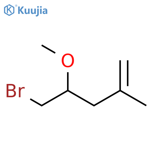 1-Pentene, 5-bromo-4-methoxy-2-methyl- structure