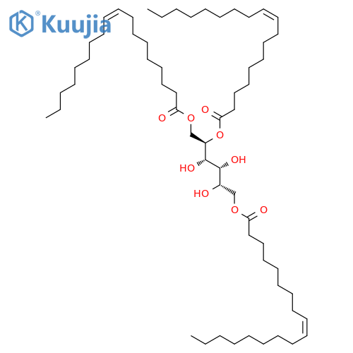 D-Glucitol, tri-(9Z)-9-octadecenoate structure
