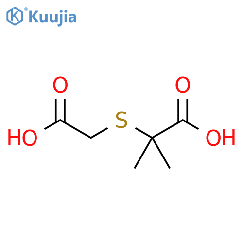 2-(carboxymethyl)sulfanyl-2-methylpropanoic acid structure