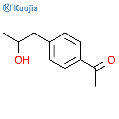Ethanone, 1-[4-(2-hydroxypropyl)phenyl]-, (-)- structure