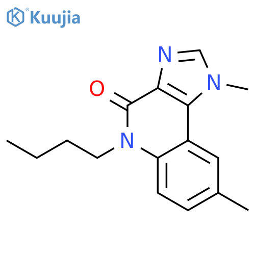 4H-Imidazo[4,5-c]quinolin-4-one,5-butyl-1,5-dihydro-1,8-dimethyl- structure