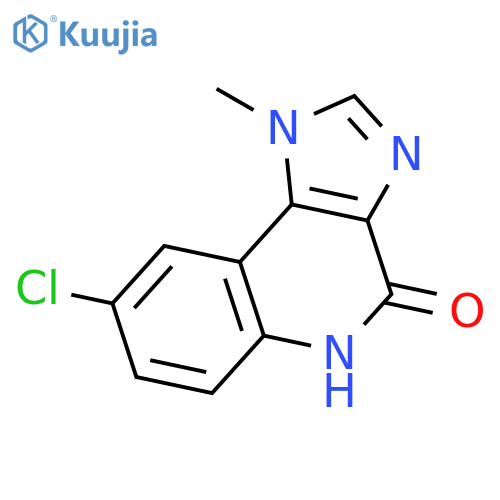 4H-Imidazo[4,5-c]quinolin-4-one, 8-chloro-1,5-dihydro-1-methyl- structure