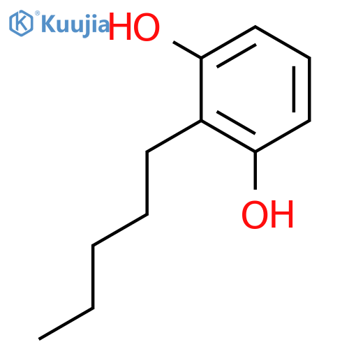 2-Pentylbenzene-1,3-diol structure