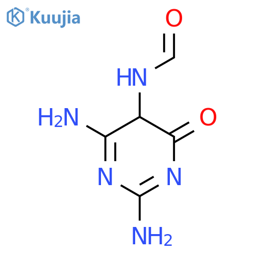 Formamide,N-(2,6-diamino-4,5-dihydro-4-oxo-5-pyrimidinyl)- structure