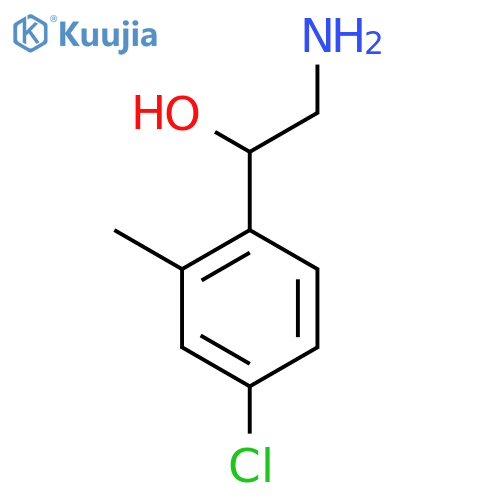 2-amino-1-(4-chloro-2-methylphenyl)ethan-1-ol structure