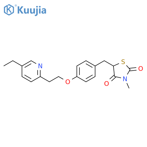 5-(4-(2-(5-Ethylpyridin-2-yl)ethoxy)benzyl)-3-methylthiazolidine-2,4-dione structure