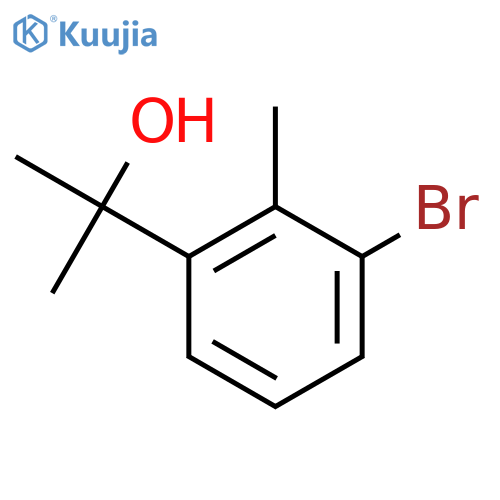 2-(3-bromo-2-methylphenyl)propan-2-ol structure