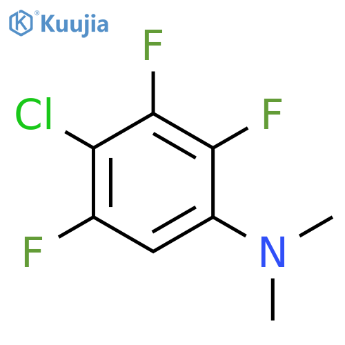 Benzenamine, 4-chloro-2,3,5-trifluoro-N,N-dimethyl- structure