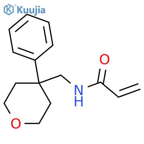 N-[(Tetrahydro-4-phenyl-2H-pyran-4-yl)methyl]-2-propenamide structure