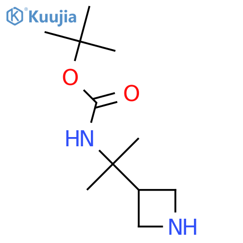 tert-butyl N-[2-(azetidin-3-yl)propan-2-yl]carbamate structure