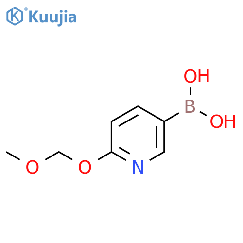 (6-(Methoxymethoxy)pyridin-3-yl)boronic acid structure