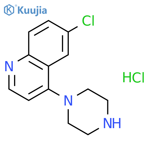 6-Chloro-4-(piperazin-1-yl)quinoline Hydrochloride structure