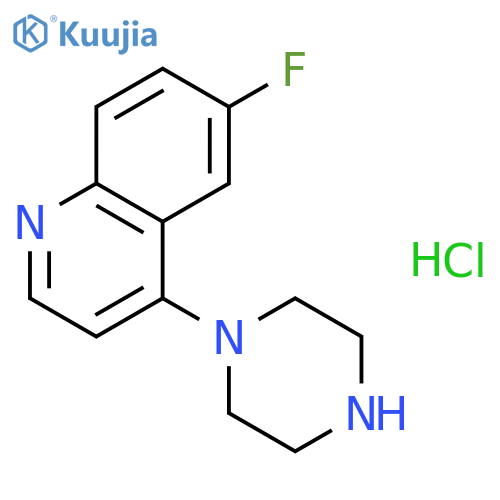 6-Fluoro-4-(piperazin-1-yl)quinoline Hydrochloride structure