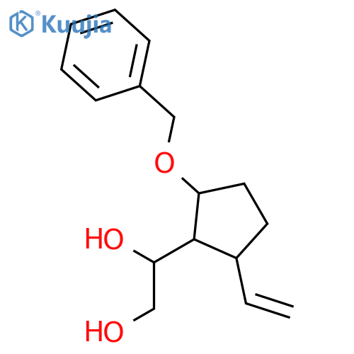 1,2-ETHANEDIOL, 1-[2-ETHENYL-5-(PHENYLMETHOXY)CYCLOPENTYL]- structure