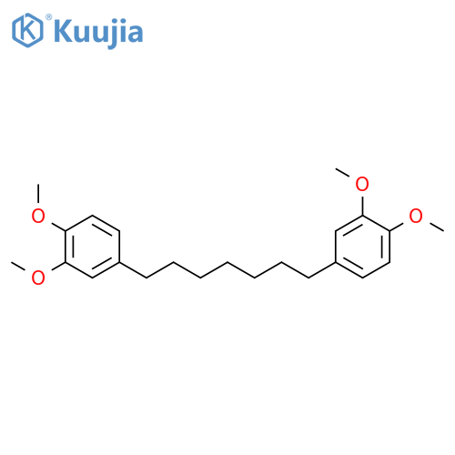 Benzene, 1,1'-(1,7-heptanediyl)bis[3,4-dimethoxy- structure