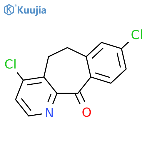 4,8-Dichloro-5,6-dihydro-11H-benzo5,6cyclohepta1,2-bpyridin-11-one(Loratadine Impurity) structure