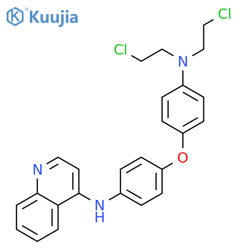 4-Quinolinamine, N-[4-[4-[bis(2-chloroethyl)amino]phenoxy]phenyl]- structure