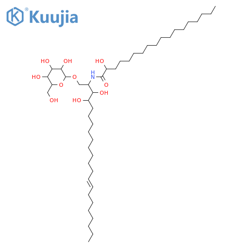 2-Amino-14-docosene-1,3,4-triol; (2S,3S,4R,14ξ)-form, N-(2R-Hydroxyoctadecanoyl), 1-O-β-D-glucopyranoside structure