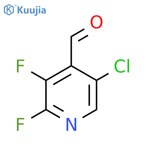 5-chloro-2,3-difluoropyridine-4-carbaldehyde structure