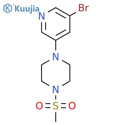 1-(5-Bromopyridin-3-yl)-4-(methylsulfonyl)piperazine structure