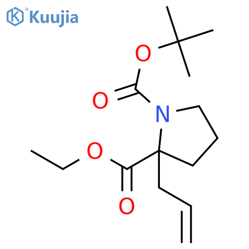 1-tert-Butyl 2-ethyl 2-allylpyrrolidine-1,2-dicarboxylate structure