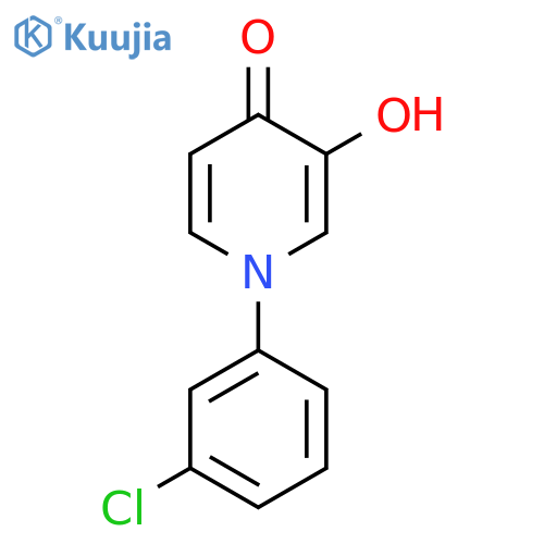 4(1H)-Pyridinone, 1-(3-chlorophenyl)-3-hydroxy- structure