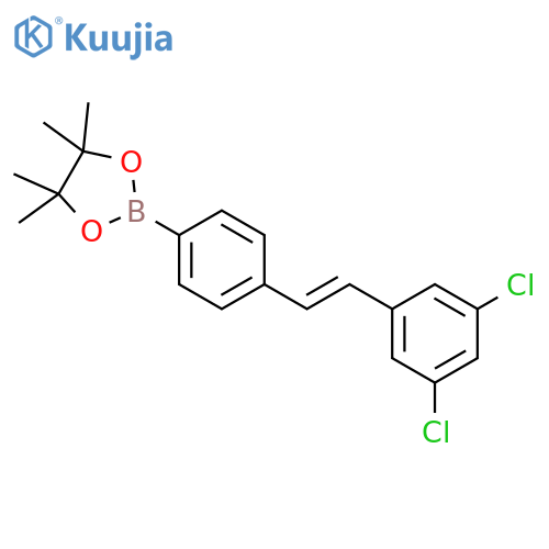 (E)-2-(4-(3,5-dichlorostyryl)phenyl)-4,4,5,5-
tetramethyl-1,3,2-dioxaborolane structure
