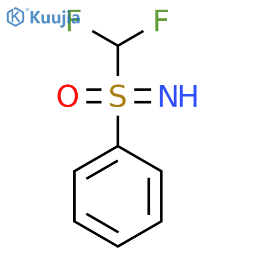 Benzene, [S-(difluoromethyl)sulfonimidoyl]- structure