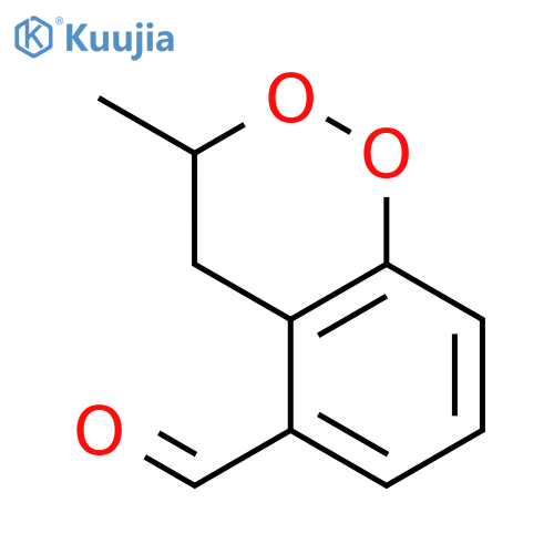 3-methyl-3,4-dihydrobenzo[c][1,2]dioxine-5-carbaldehyde structure
