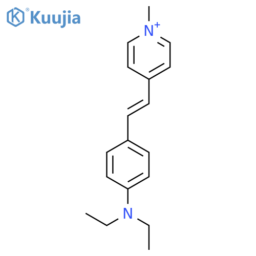 Pyridinium, 4-[2-[4-(diethylamino)phenyl]ethenyl]-1-methyl- structure