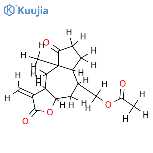 (1S,5S,7R,8S,10R)-14-acetoxy-4-oxopseudoguai-11(13)-en-12,8-olide structure
