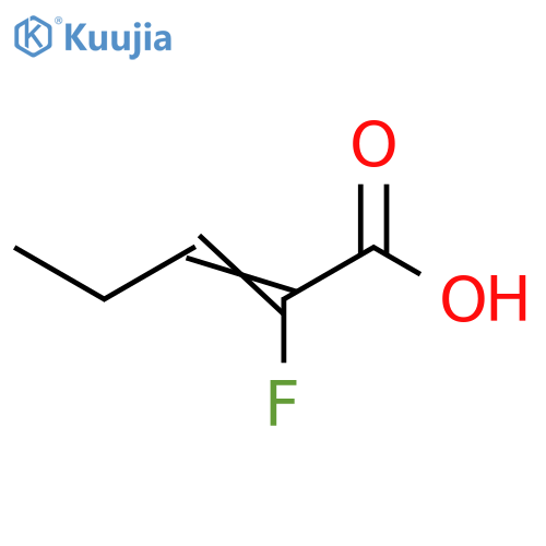 2-fluoropent-2-enoic acid structure