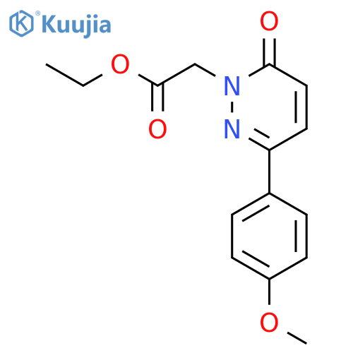 1(6H)-Pyridazineacetic acid, 3-(4-methoxyphenyl)-6-oxo-, ethyl ester structure