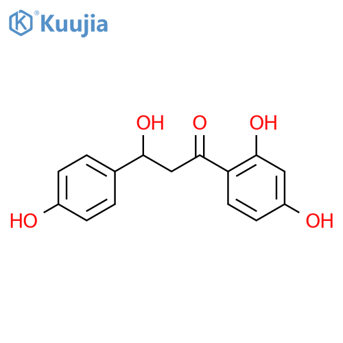 1-(2,4-dihydroxyphenyl)-3-hydroxy-3-(4'-hydroxyphenyl)-1-propanone structure