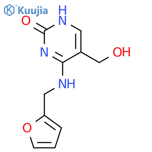 4-((furan-2-ylmethyl)amino)-5-(hydroxymethyl)pyrimidin-2(1H)-one structure