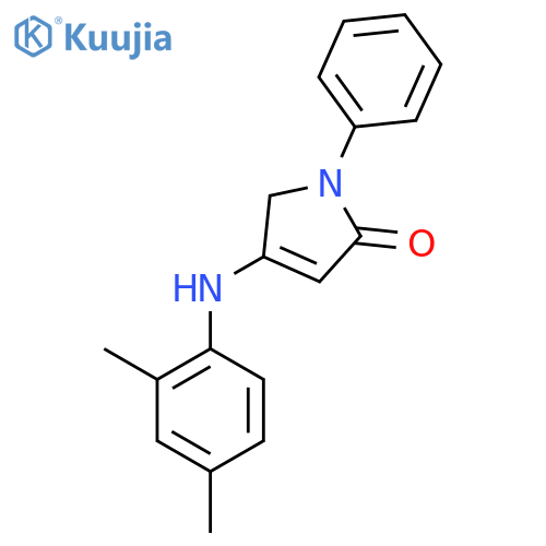4-[(2,4-dimethylphenyl)amino]-1-phenyl-2,5-dihydro-1H-pyrrol-2-one structure