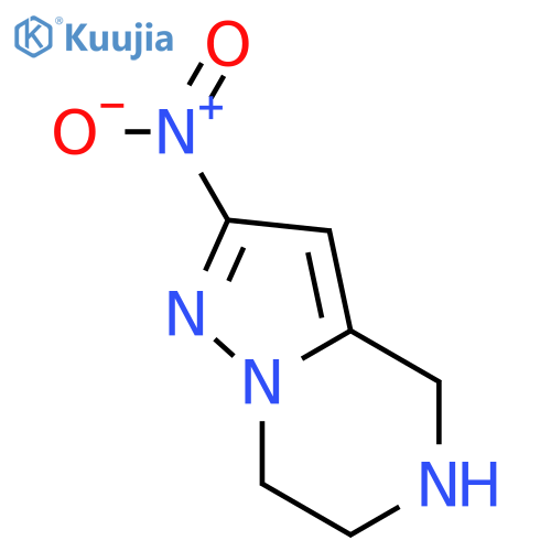 4,5,6,7-tetrahydro-2-nitro-Pyrazolo[1,5-a]pyrazine structure