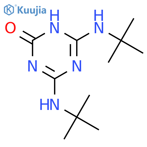 1,3,5-Triazin-2(1H)-one, 4,6-bis[(1,1-dimethylethyl)amino]- structure
