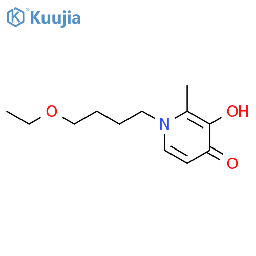 4(1H)-Pyridinone,1-(4-ethoxybutyl)-3-hydroxy-2-methyl- structure
