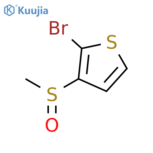 Thiophene, 2-bromo-3-(methylsulfinyl)- structure