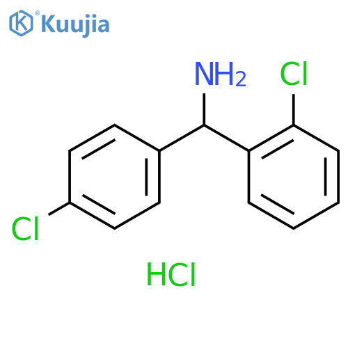 (2-chlorophenyl)(4-chlorophenyl)methanamine hydrochloride structure