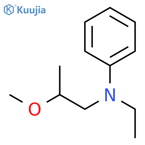 Benzenamine, N-ethyl-N-(2-methoxypropyl)- structure