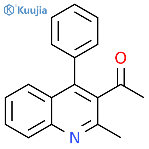 Ethanone, 1-(2-methyl-4-phenyl-3-quinolinyl)- structure