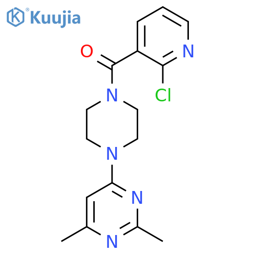 4-[4-(2-Chloropyridine-3-carbonyl)piperazin-1-yl]-2,6-dimethylpyrimidine structure