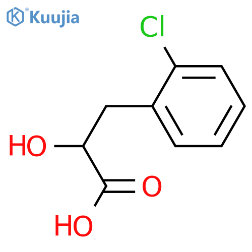 3-(2-chlorophenyl)-2-hydroxypropanoic acid structure