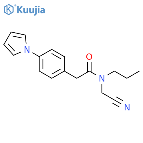 Benzeneacetamide, N-(cyanomethyl)-N-propyl-4-(1H-pyrrol-1-yl)- structure